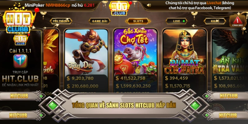 Tổng quan về sảnh slots Hitclub hấp dẫn